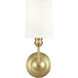 Leena Indoor Wall Sconce Wall Light in Vintage Brass